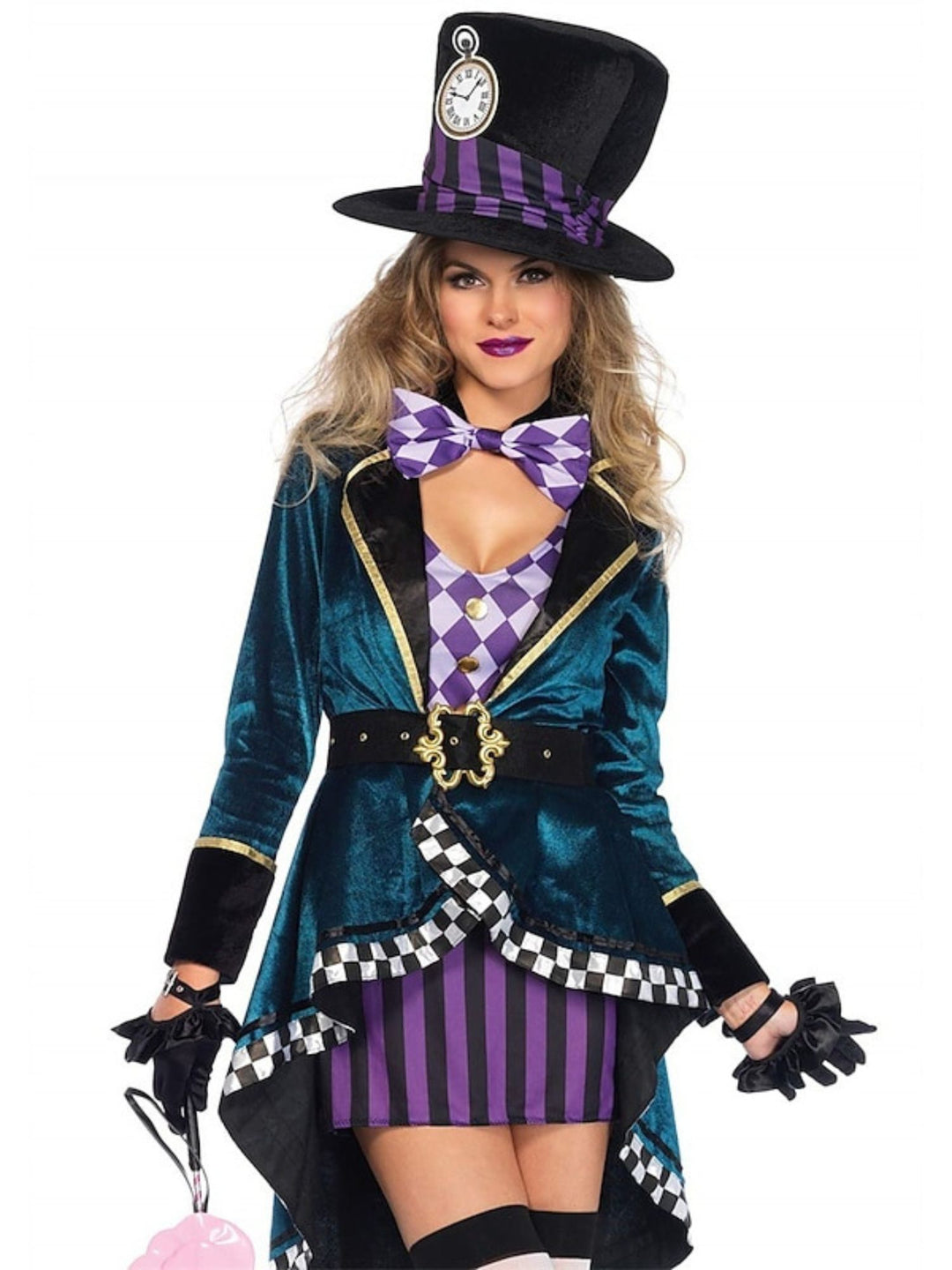 A-Line/Princess V-Neck Long Sleeves Asymmetrical Witch Easy Halloween Performance Costumes Dress