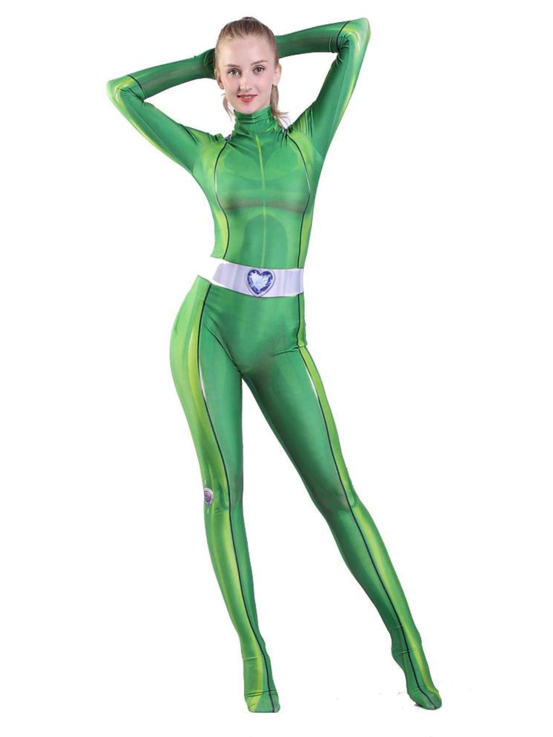 Solid Colored Fashionable Printed Bodysuit Cosplay Masquerade Costume