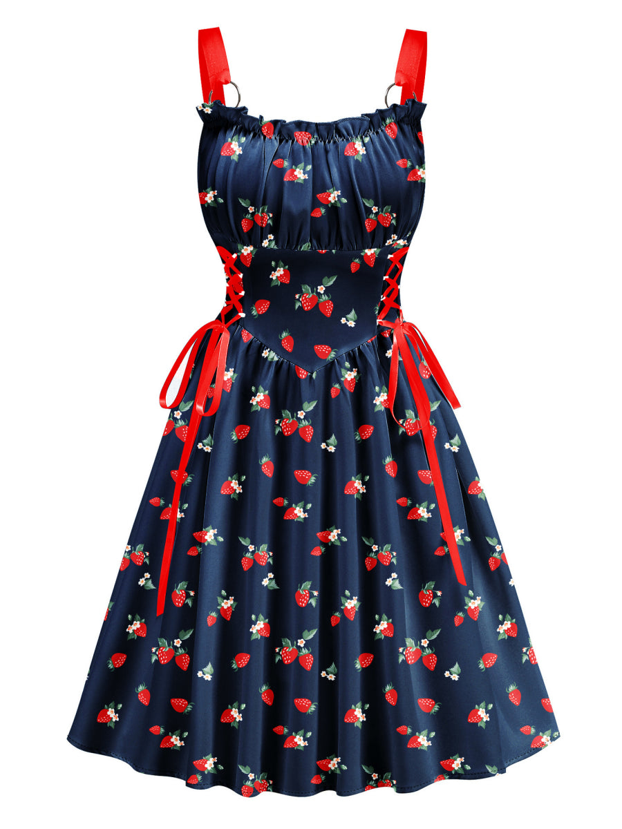 A-Line/Princess Square Neck Sleeveless Knee-Length Halloween Performance Costumes Dress