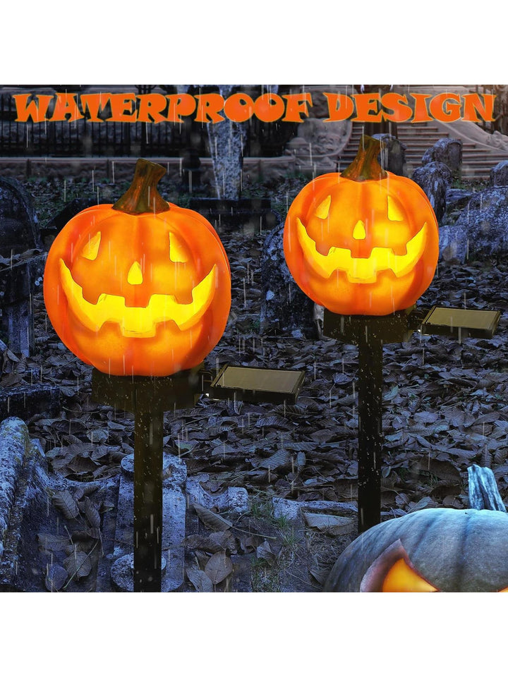 Halloween Outdoor Yard Recessed Floor Solar Decorative Pumpkin Lights