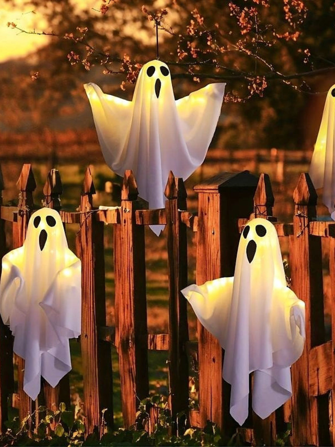 Halloween Ghost Hanging Atmosphere Decorative Light