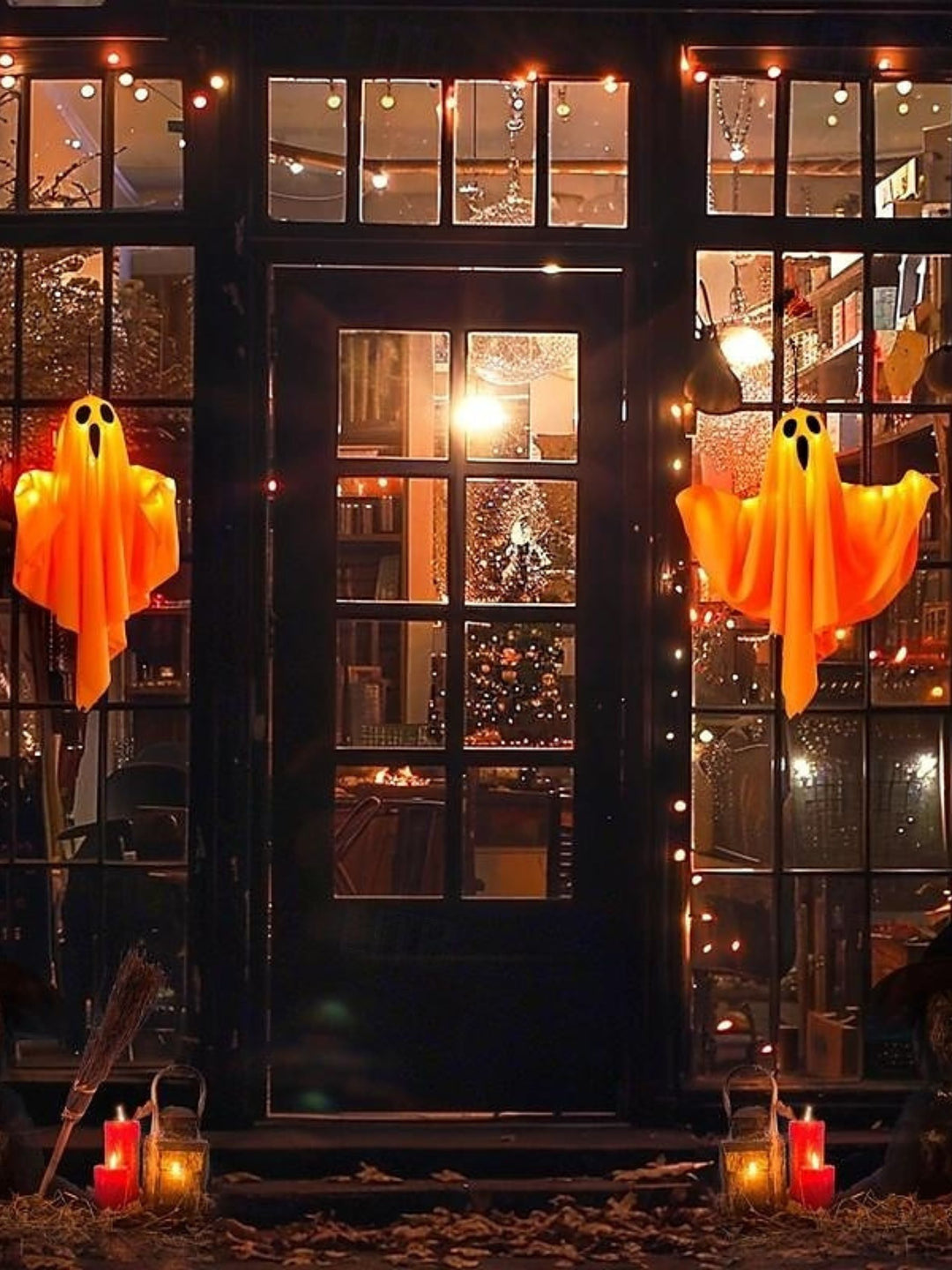 Halloween Ghost Hanging Atmosphere Decorative Light