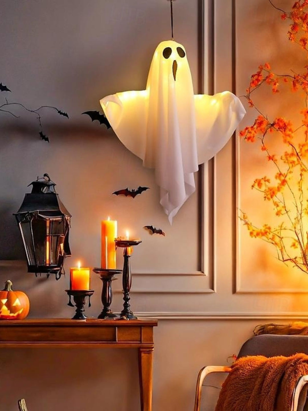 Halloween Ghost Hanging Atmosphere Decorative Light