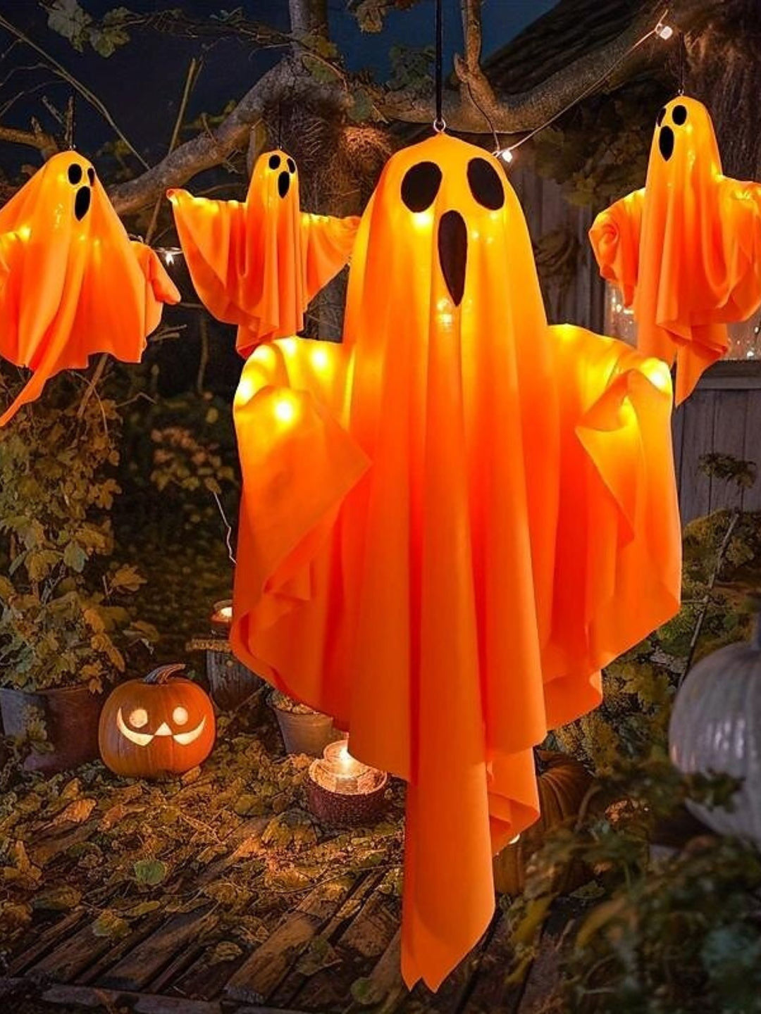 Halloween Ghost Hanging Atmosphere Decorative Light