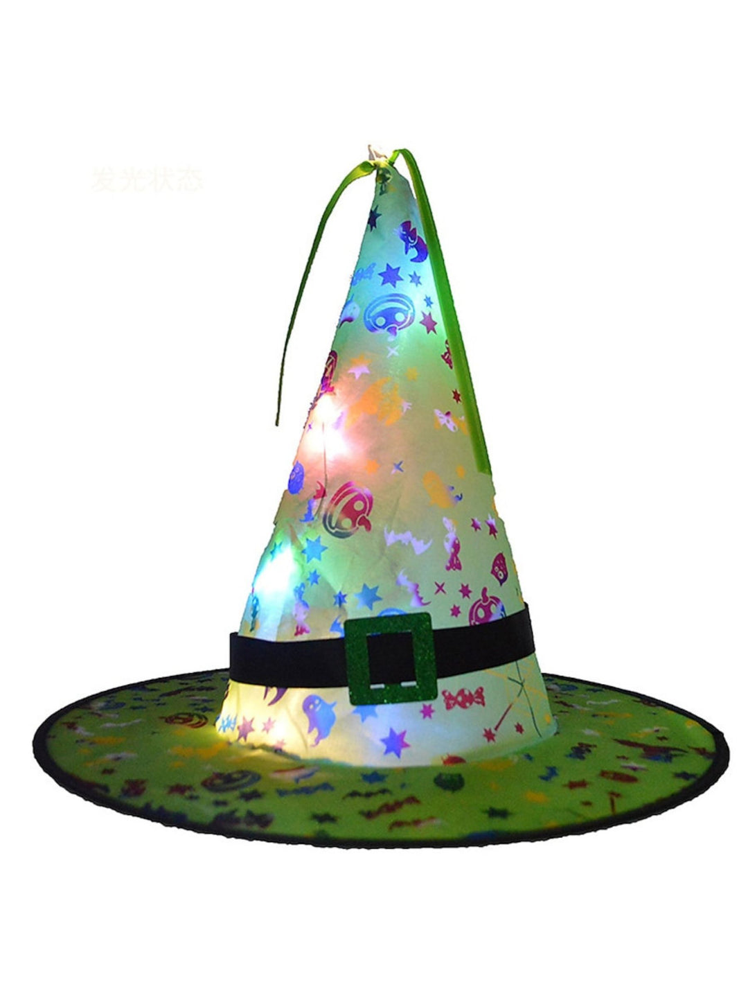 Halloween LED Glowing Witches Hat Party Decoration Cosplay Costume Props