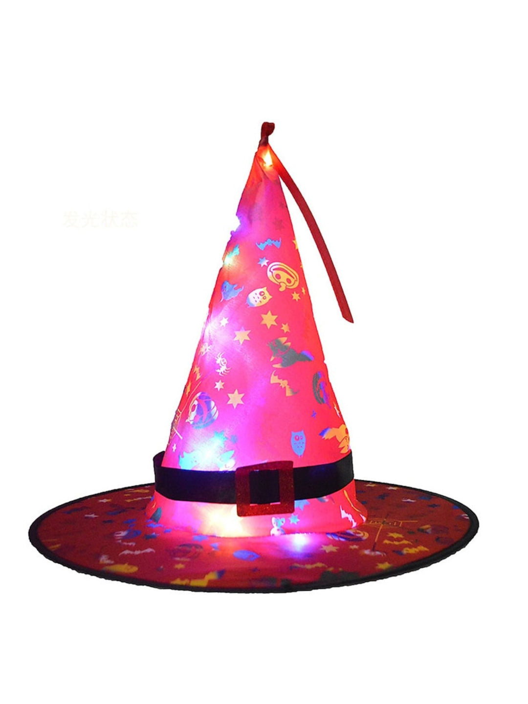 Halloween LED Glowing Witches Hat Party Decoration Cosplay Costume Props