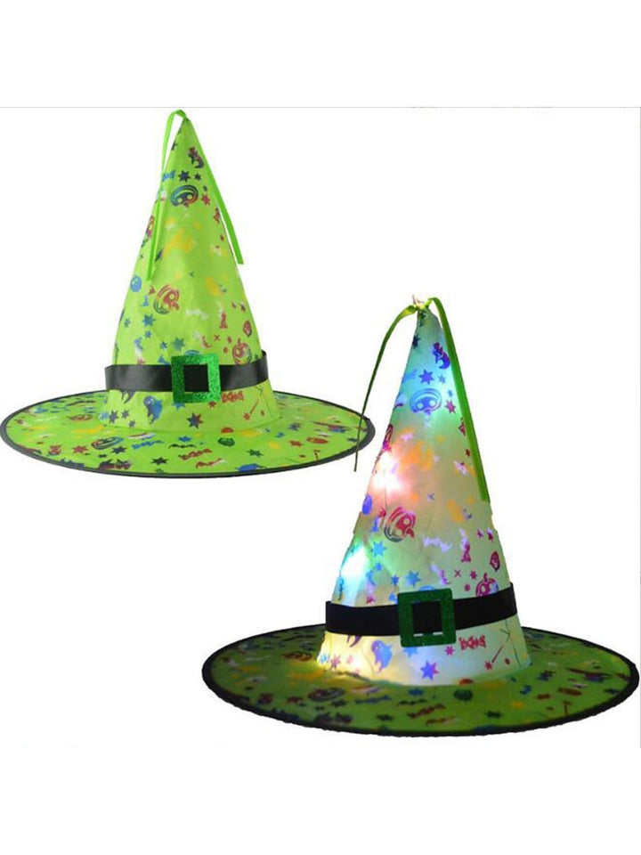 Halloween LED Glowing Witches Hat Party Decoration Cosplay Costume Props