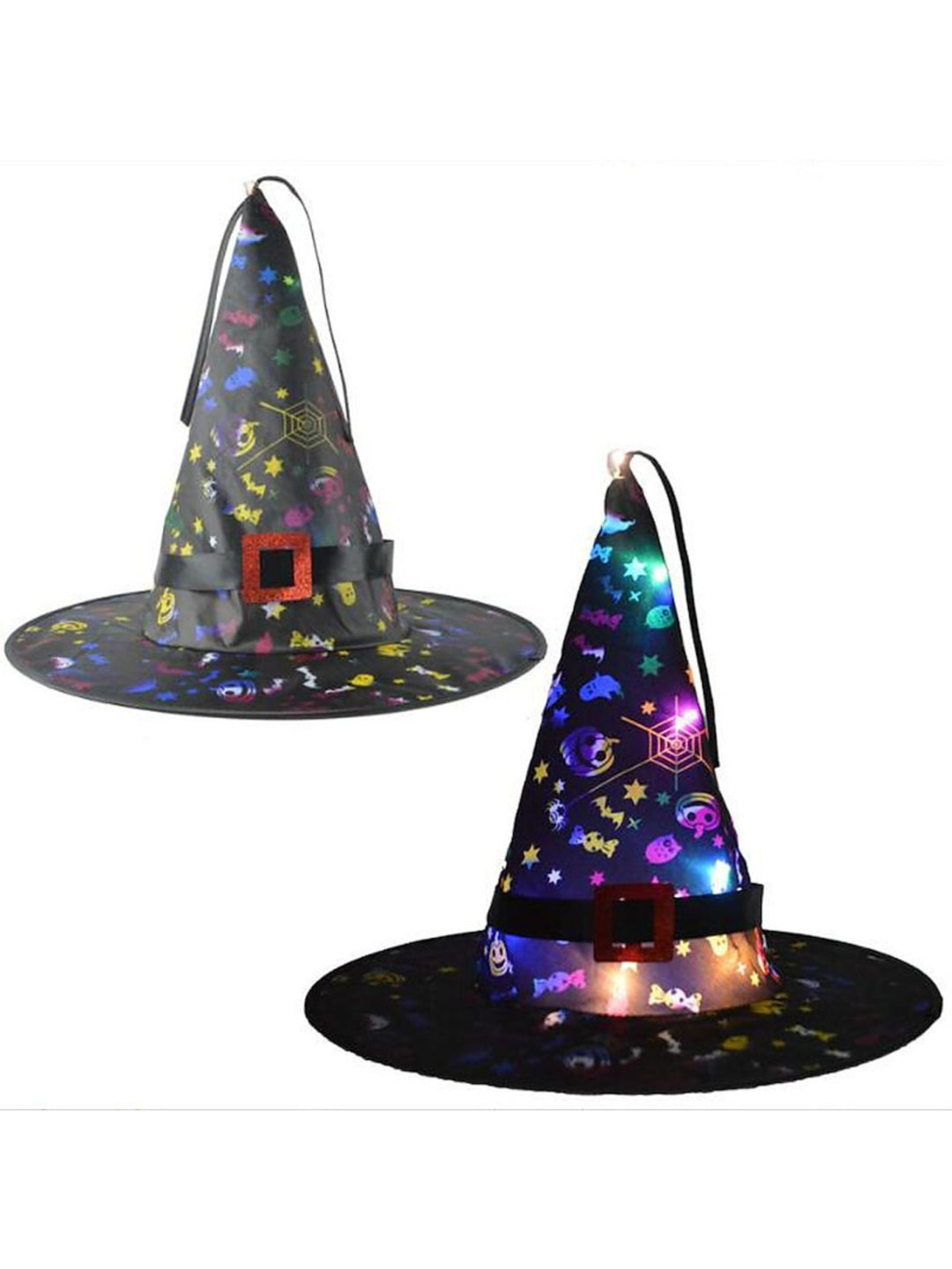 Halloween LED Glowing Witches Hat Party Decoration Cosplay Costume Props