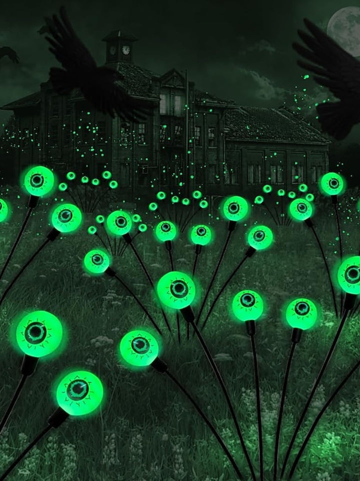 Halloween Green Firefly Ghost Eyeball Swing Horrror Atmosphere Lights