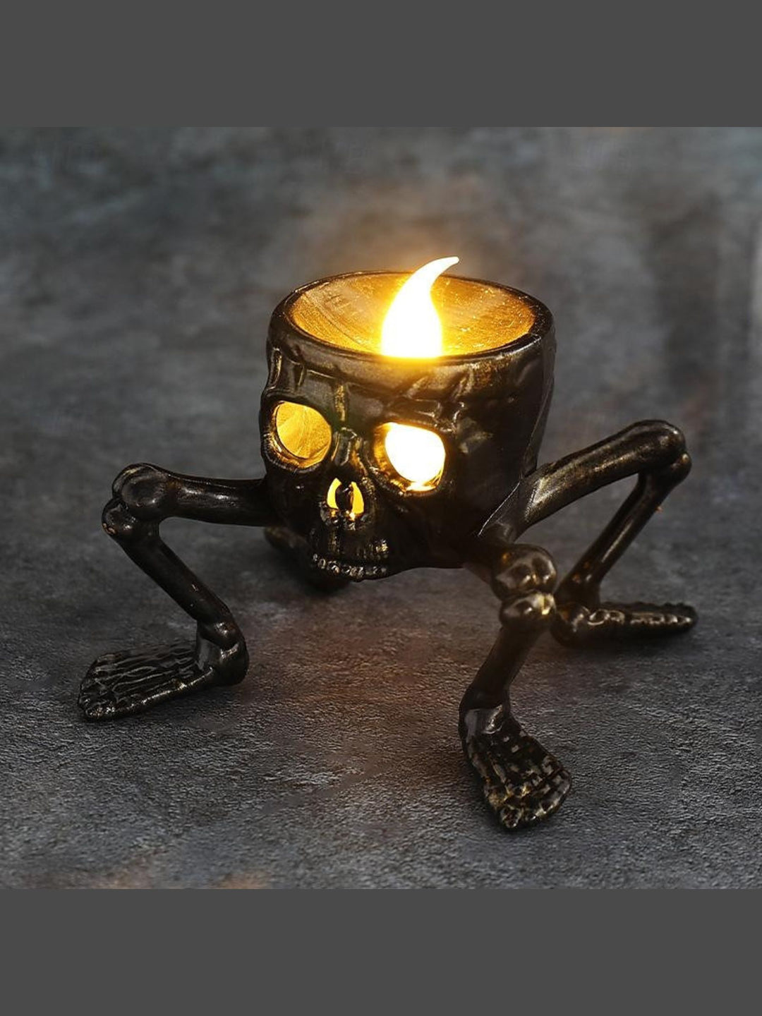 Halloween Vintage Skeleton Hand and Foot LED Candle Atmosphere Light