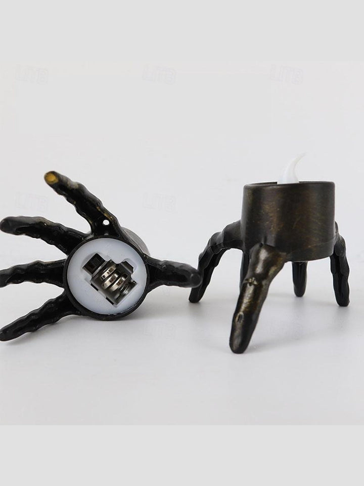 Halloween Vintage Skeleton Hand and Foot LED Candle Atmosphere Light