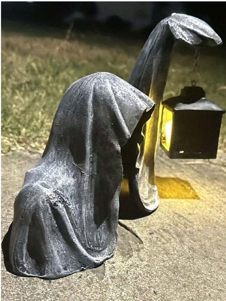 Halloween Horror Carrying Lamp Hell Death Resin Statue Floor Decoration Lights