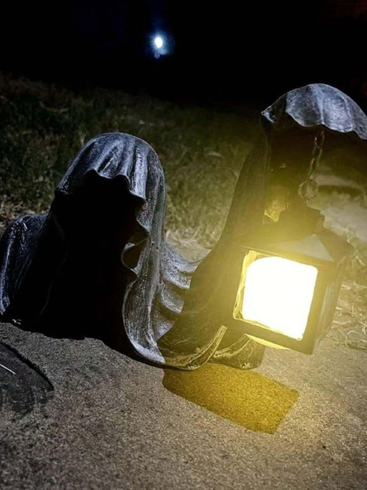 Halloween Horror Carrying Lamp Hell Death Resin Statue Floor Decoration Lights