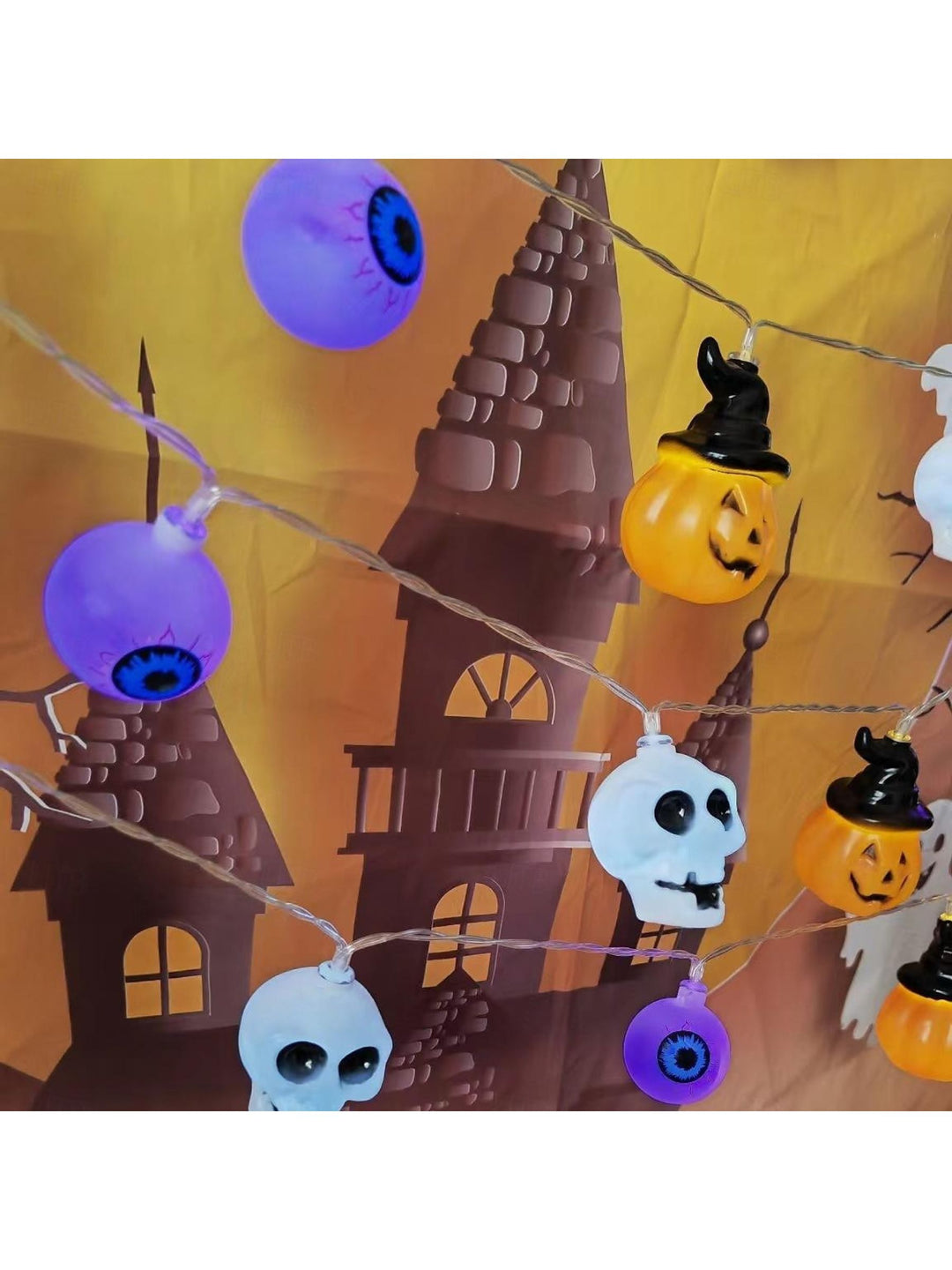 Mini Cute Halloween Pumpkin Decoration String Lights