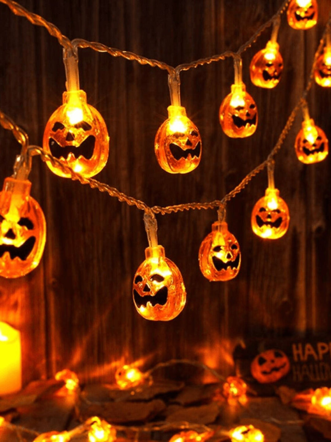 Halloween Pumpkin Indoor Decoration Atmospheric String Lights