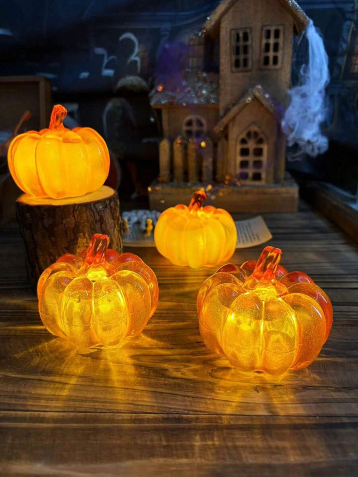 Halloween Pumpkin Candle Glow Desktop Decoration Costume Props