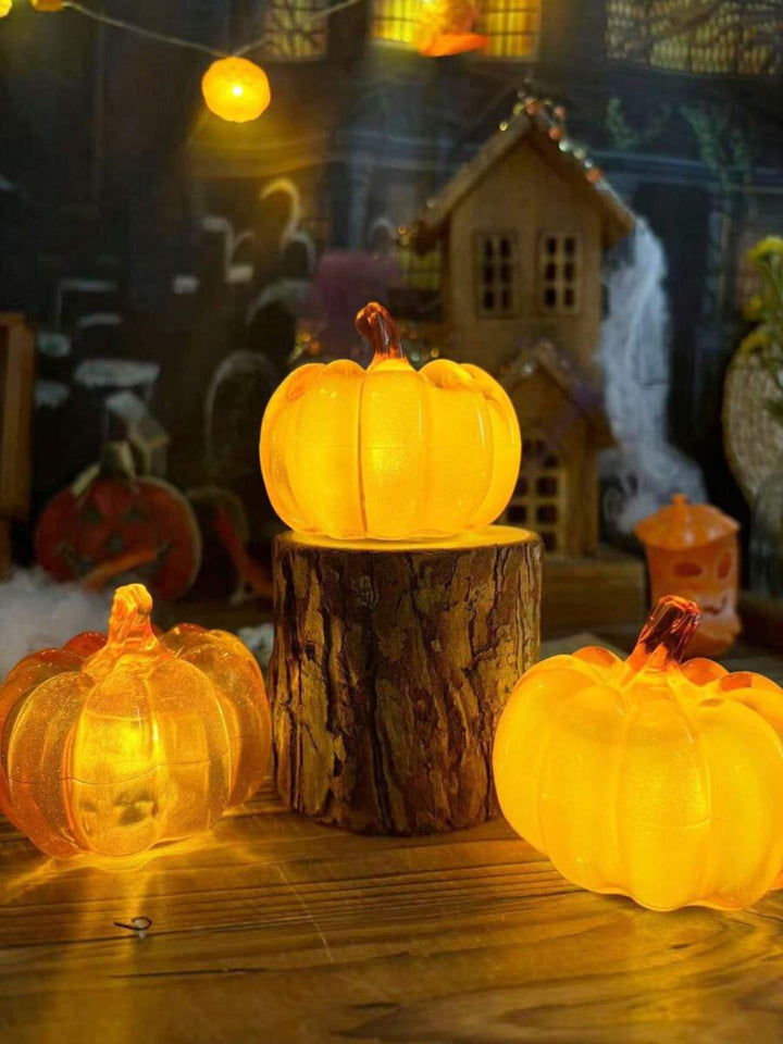 Halloween Pumpkin Candle Glow Desktop Decoration Costume Props