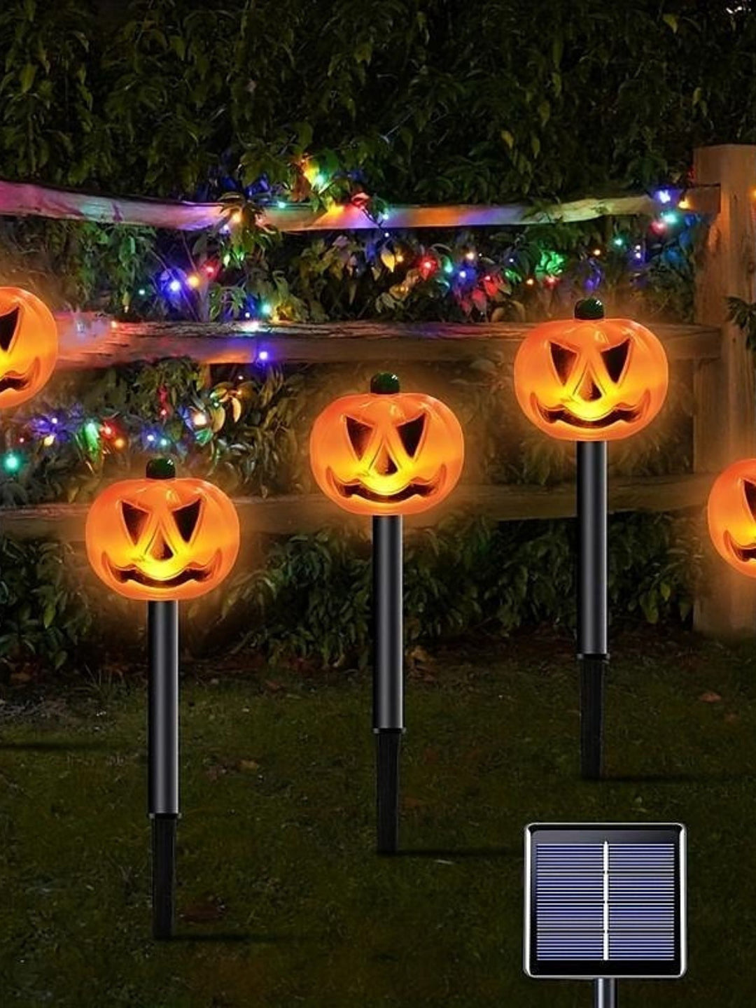 Halloween Solar Pumpkin Skull Ghost Floor Insertion Horror Decoration Lantern