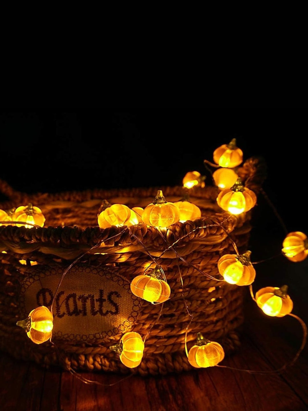 Halloween 3D Cute Pumpkin LED String Lights Party Decoration