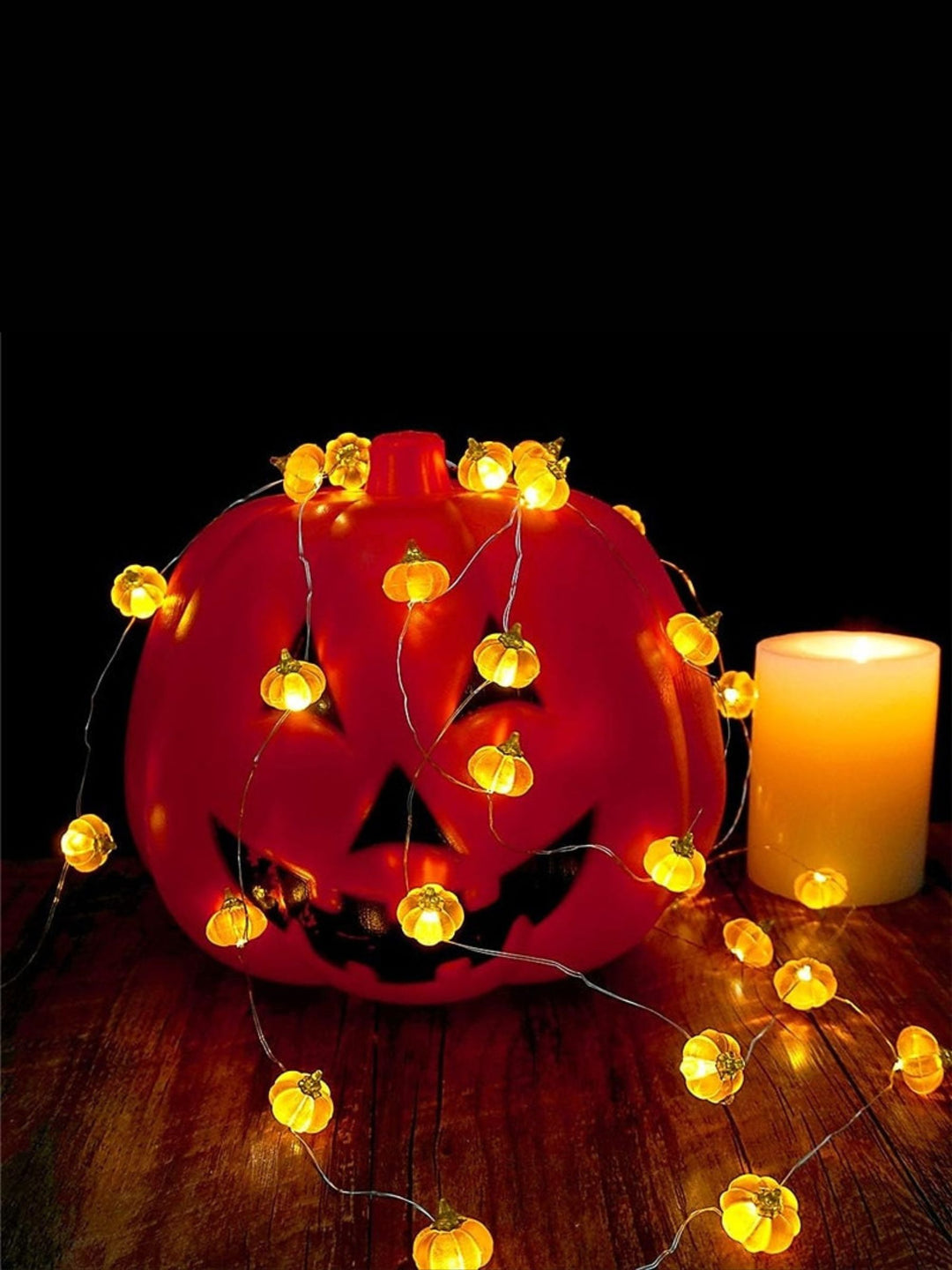 Halloween 3D Cute Pumpkin LED String Lights Party Decoration