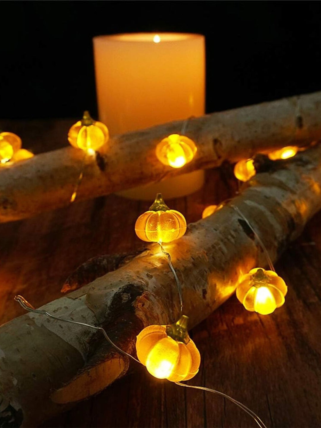 Halloween 3D Cute Pumpkin LED String Lights Party Decoration