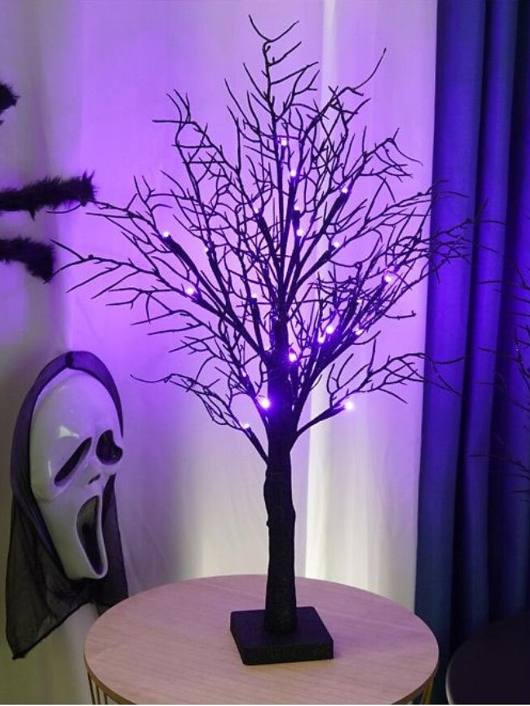 Halloween Purple Spooky LED Decoration Landscape Tree Light