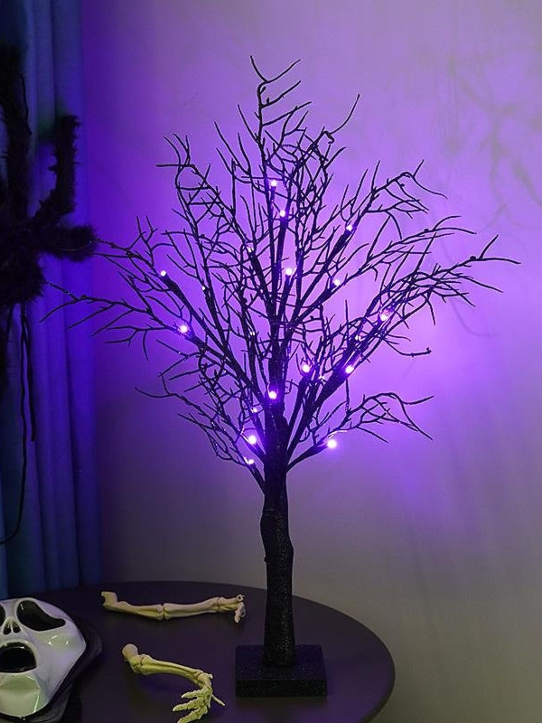 Halloween Purple Spooky LED Decoration Landscape Tree Light