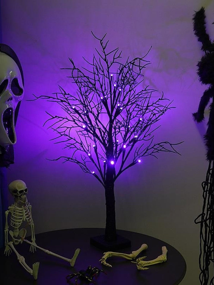 Halloween Purple Spooky LED Decoration Landscape Tree Light