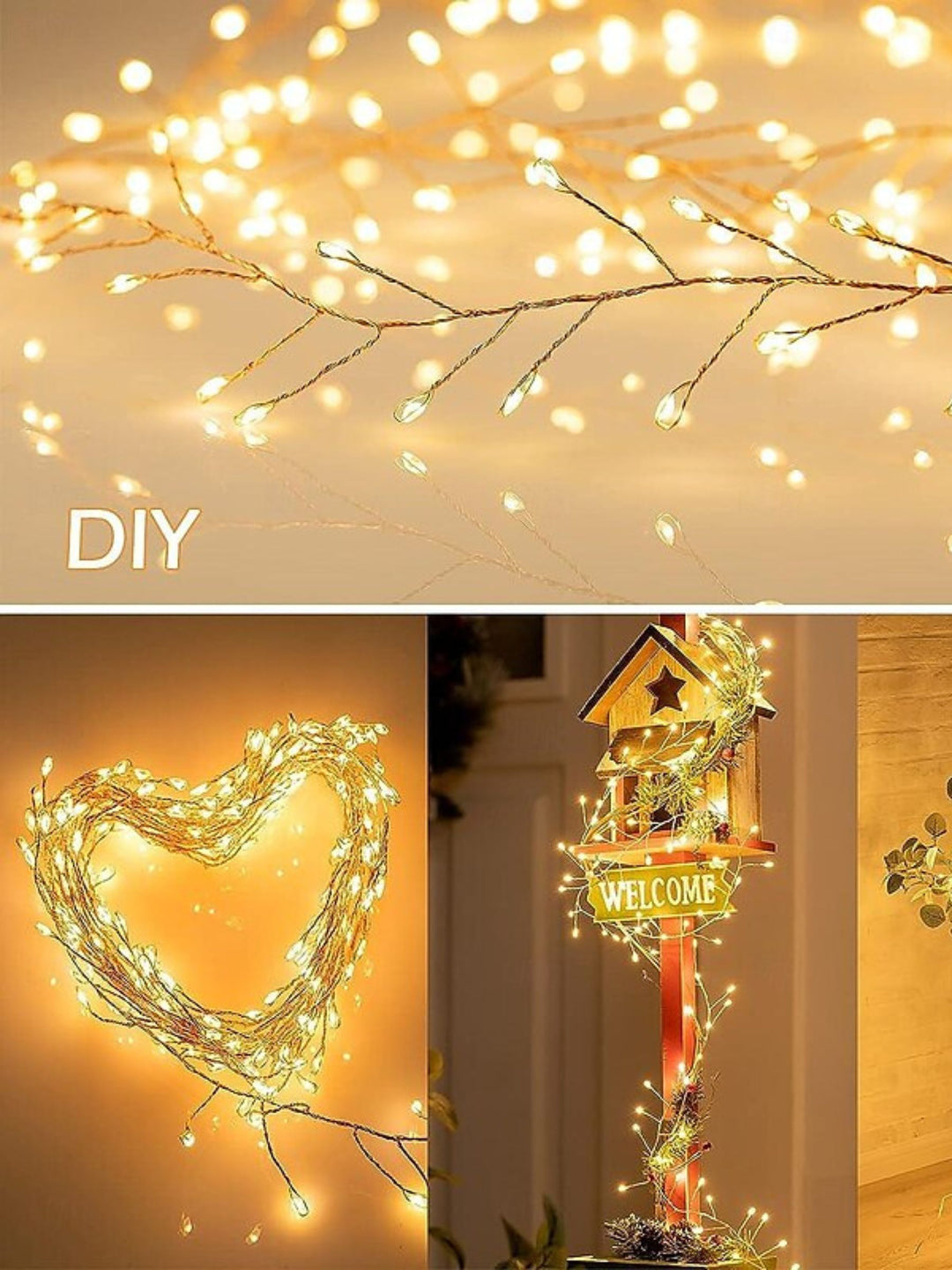 Solar Waterproof Copper Wire LED Garden Decoration Simple String Lights