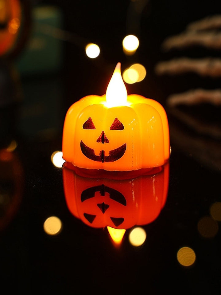 Halloween Cute Pumpkin Candle LED Ambient Light Party Decoration Prop