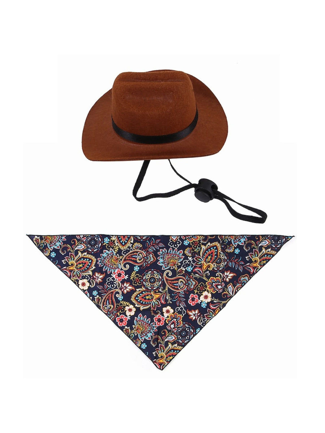 Halloween Retro Western Cowboy Hat Pet Set Accessories