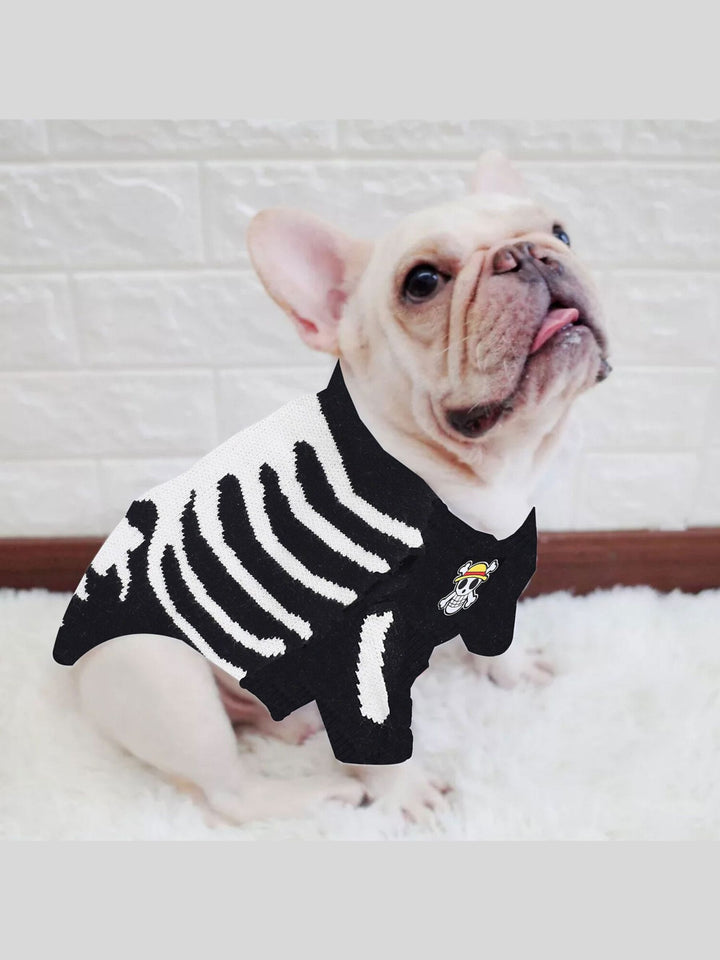 Warm Skull Sweater Halloween Winter Pet Trendy Pullover