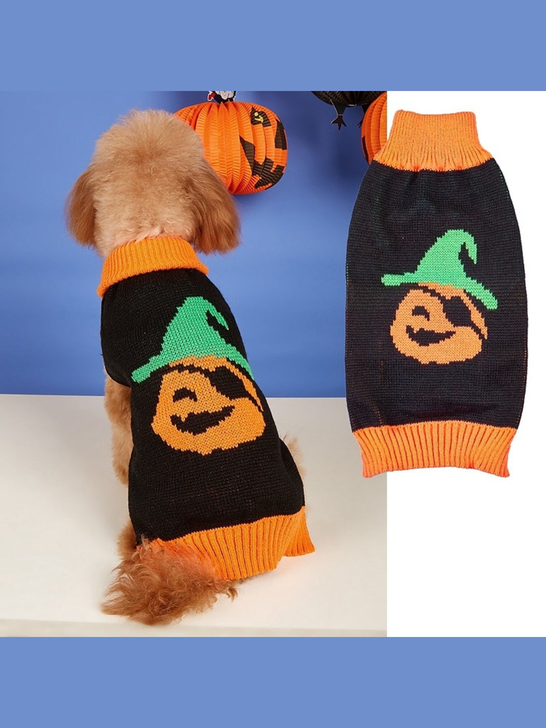 Halloween Cute Knitted Pet Sweather Funny Costumes