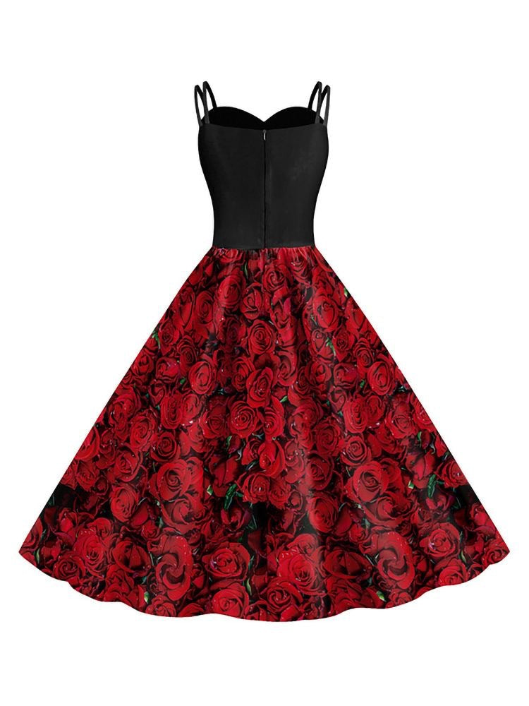 A-Line/Princess Sweetheart Sleeveless Tea-Length Halloween Performance Costumes Dress
