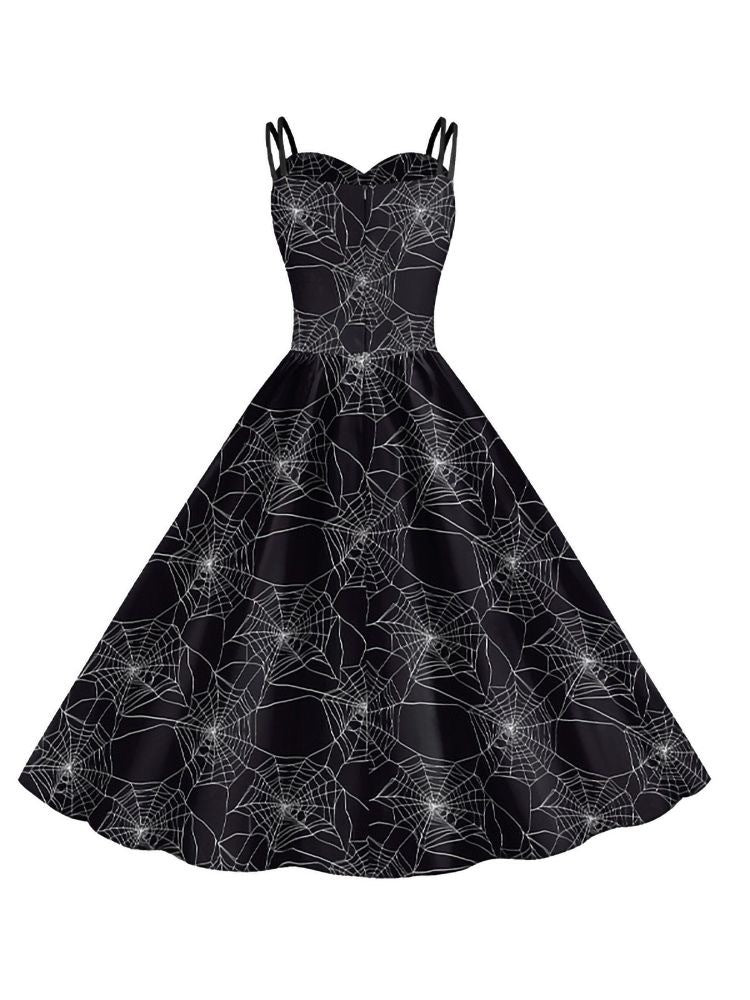 A-Line/Princess Sweetheart Sleeveless Tea-Length Halloween Performance Costumes Dress