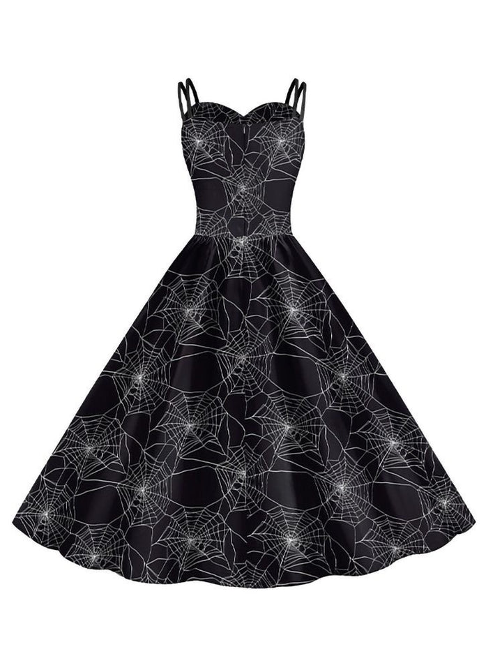 A-Line/Princess Sweetheart Sleeveless Tea-Length Halloween Performance Costumes Dress