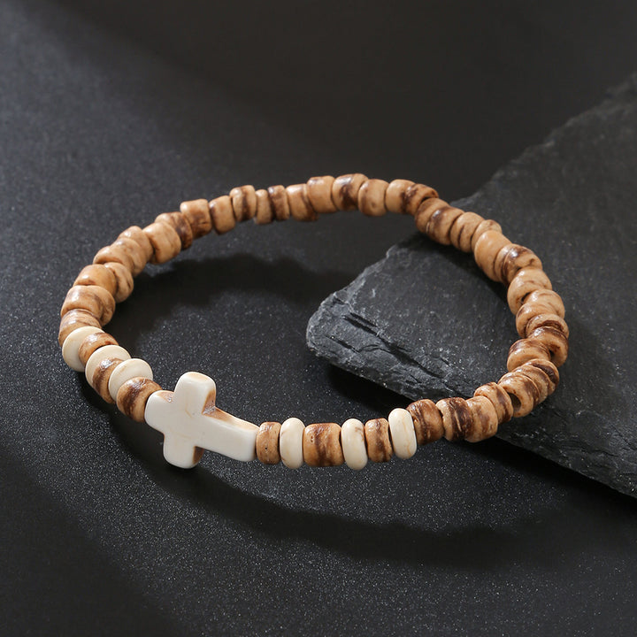 Men's Minimalist Turquoise Wooden Beads Trendy Funky Premium Bracelet Accessories