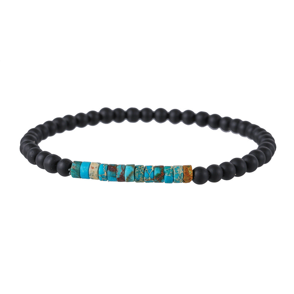 Men's Minimalist Turquoise Wooden Beads Trendy Funky Premium Bracelet Accessories