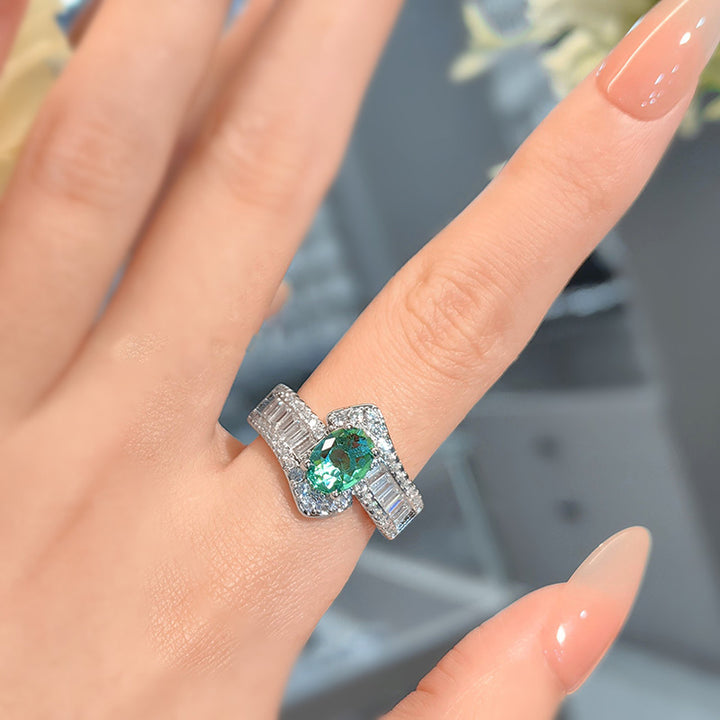 High-end Green Gemstone Luxury Versatile Ring