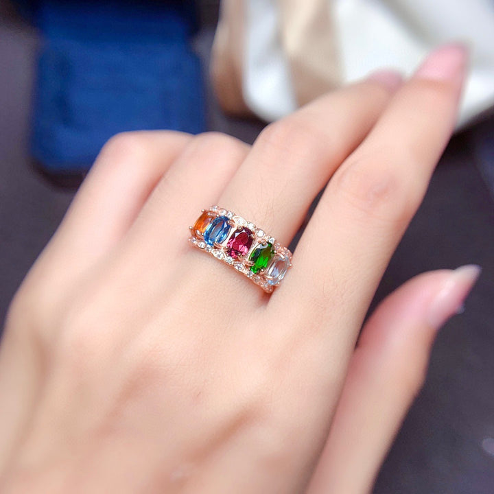 Stylish Colorful Crystal Rhinestone Ring