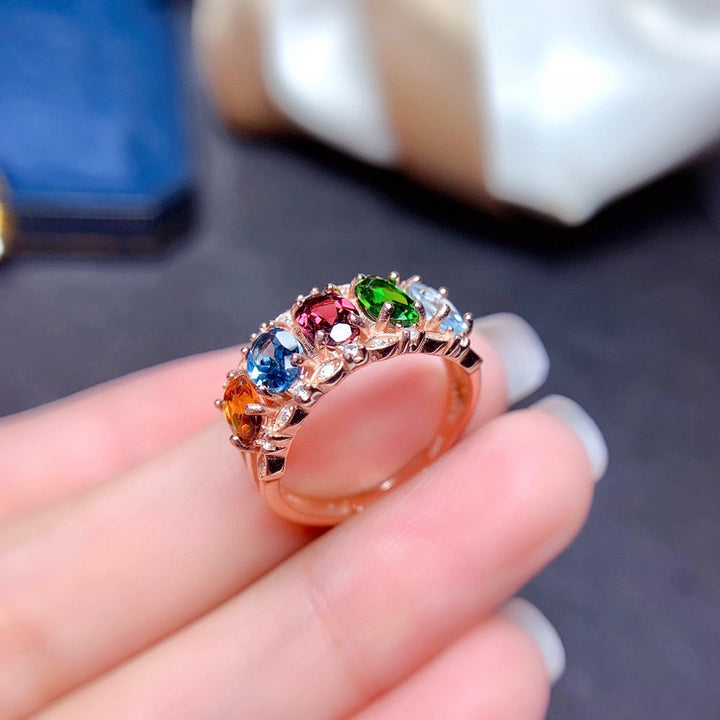 Stylish Colorful Crystal Rhinestone Ring