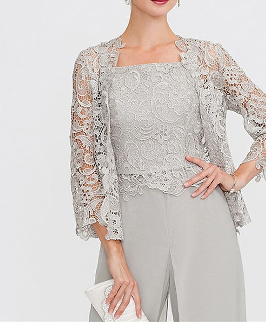 Women's Wedding Guest 3/4 Length Sleeve Floral Lace Bolero Wrap/Shawl