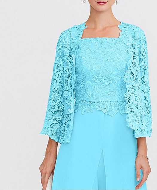 Women's Wedding Guest 3/4 Length Sleeve Floral Lace Bolero Wrap/Shawl