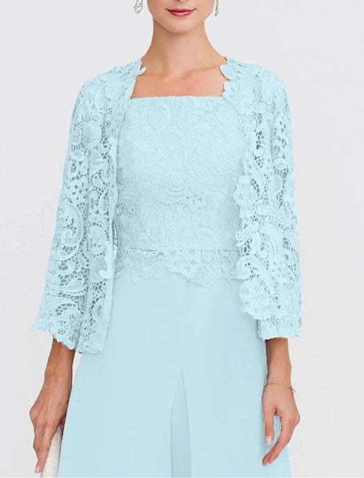 Women's Wedding Guest 3/4 Length Sleeve Floral Lace  Bolero Wrap/Shawl