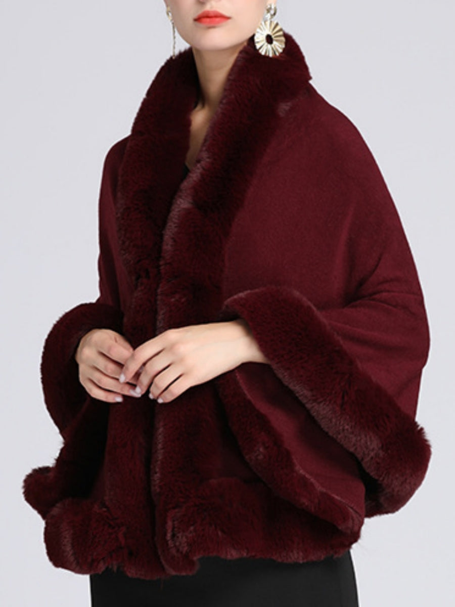 Women's Wedding Bridal Long Sleeves Wrap/Shawls With Pure Color & Split Joint