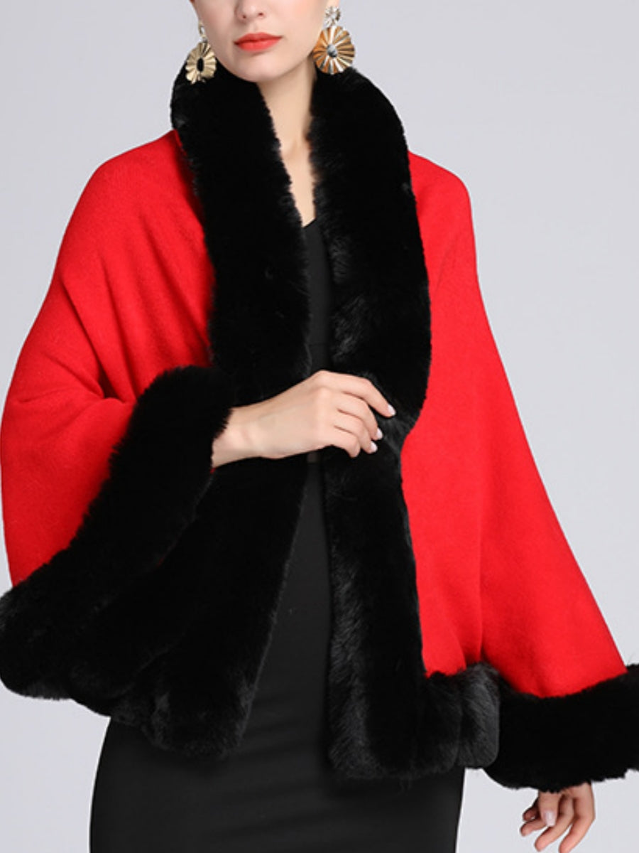 Women's Wedding Bridal Long Sleeves Wrap/Shawls With Pure Color & Split Joint