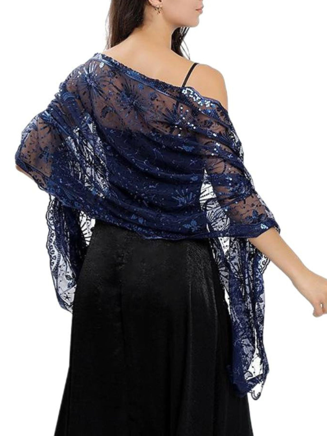 Women's Delicated Star Moon Embroidery Retro Shawl Wedding Wraps