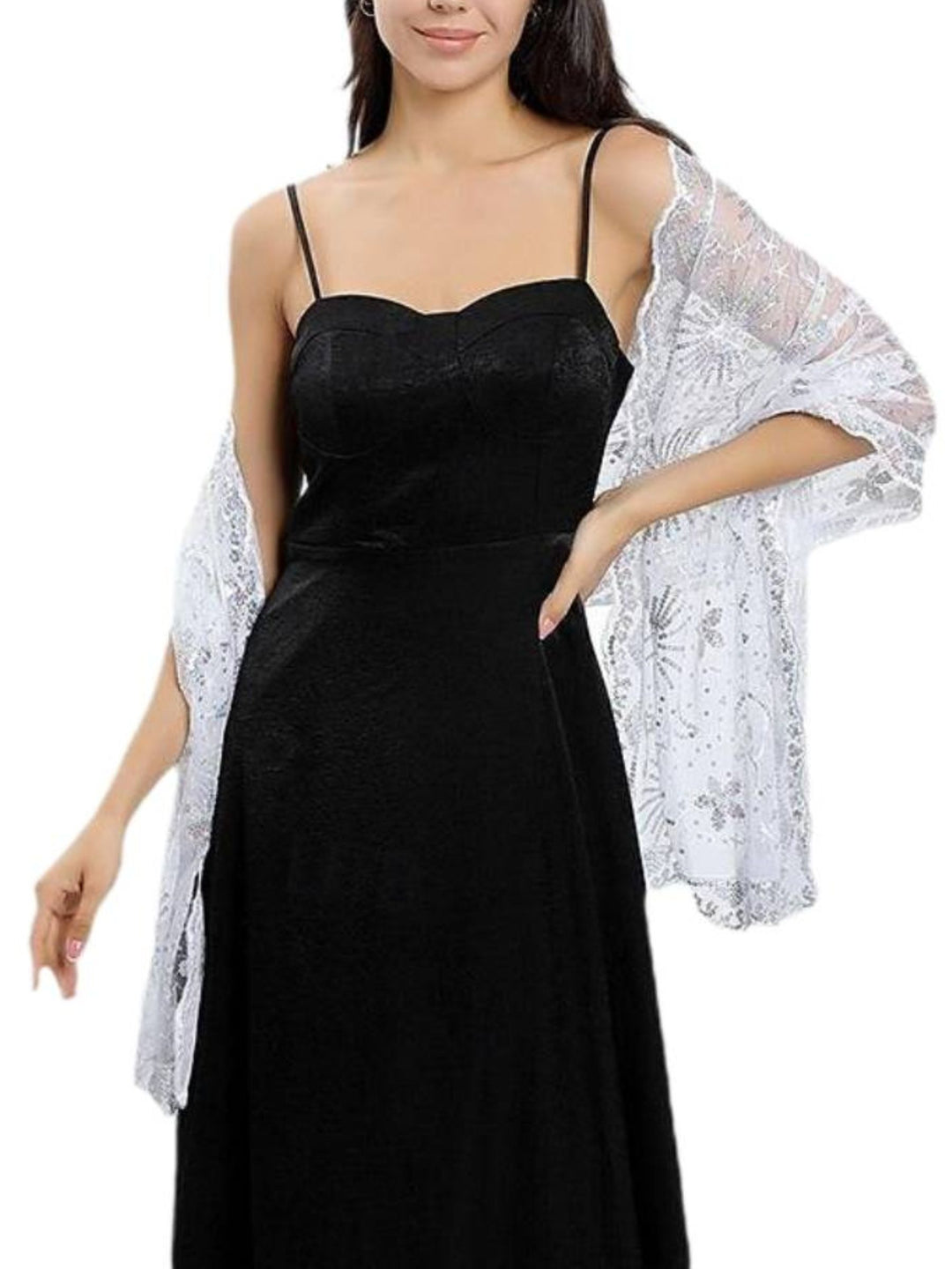 Women's Delicated Star Moon Embroidery Retro Shawl Wedding Wraps