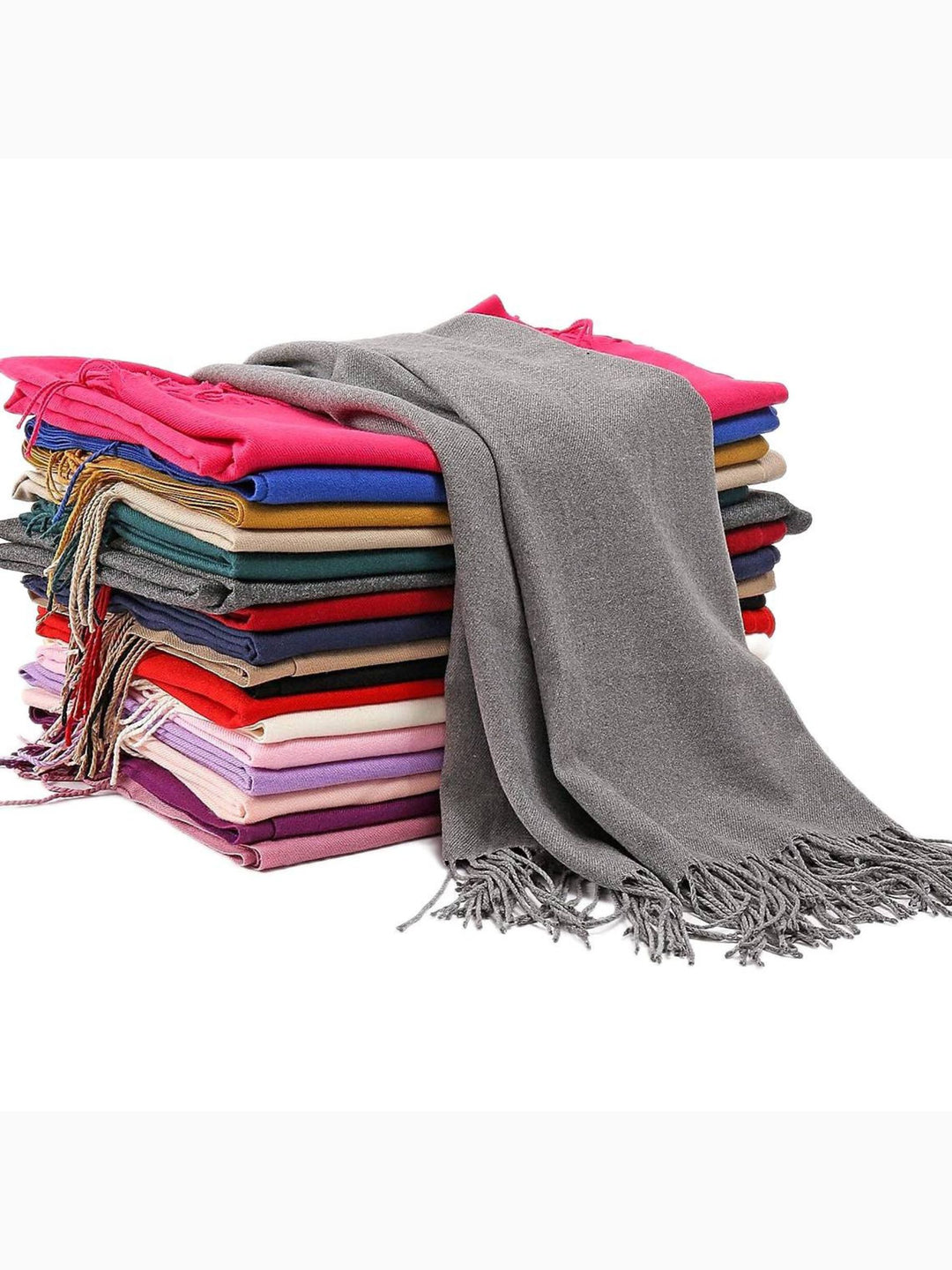 Women's Imitation Cashmere Pure Color Soft Winter Warm Wraps