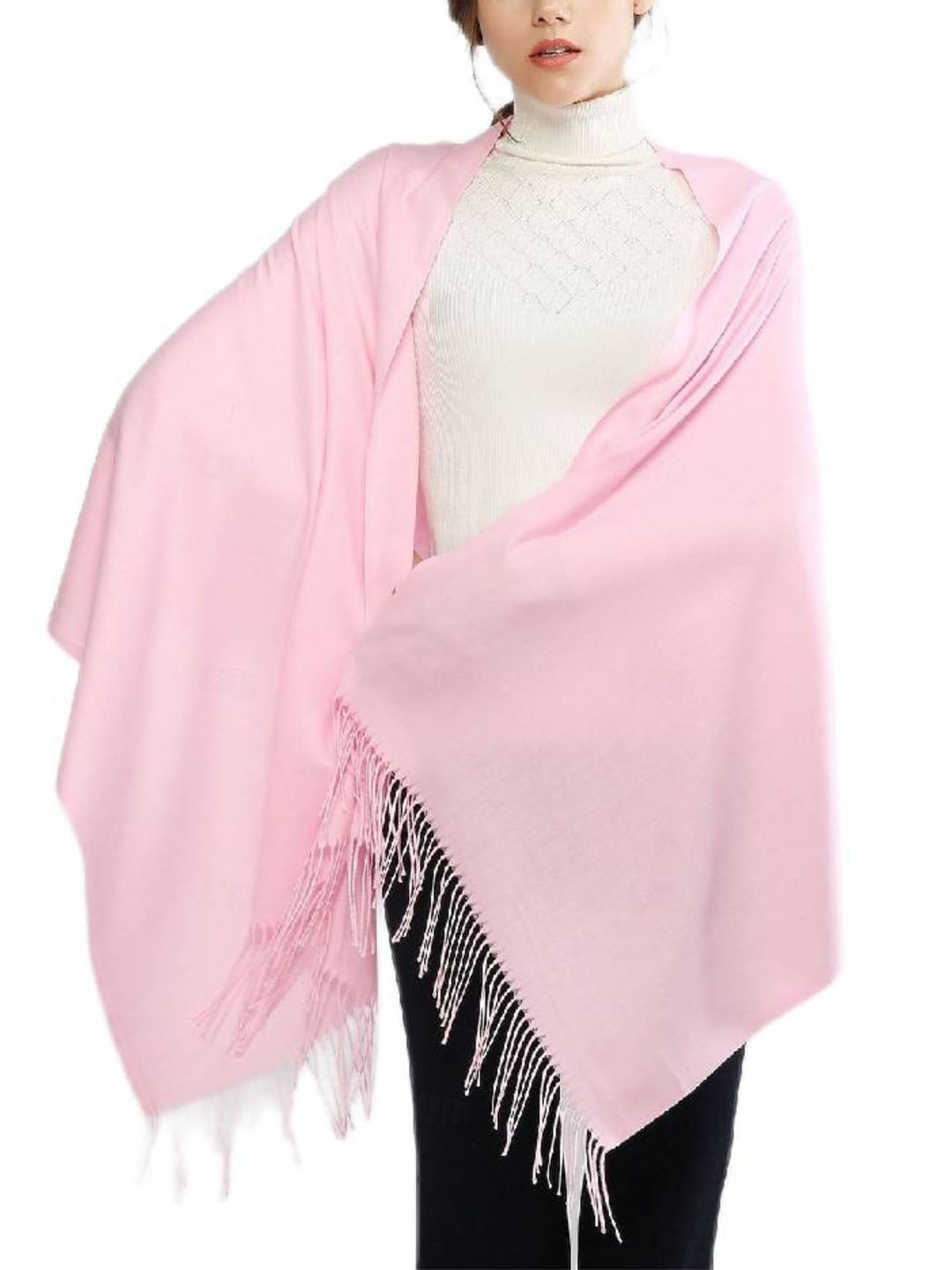 Women's Imitation Cashmere Pure Color Soft Winter Warm Wraps